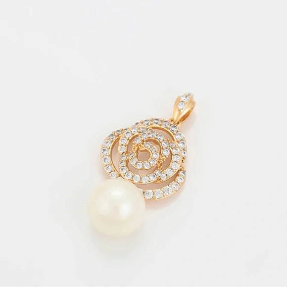 Last 1 🔥 Pearl Necklace | 18K Gold Plated | Zircon Luxury Jewelry - Picture 5 of 10